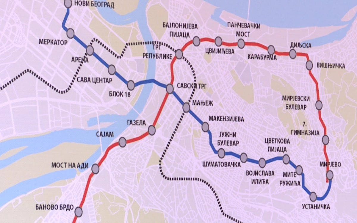 Карта метро белграда на русском языке