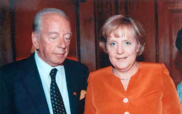 Budimir Lončar i Angela Merkel (Foto: Privatna arhiva)