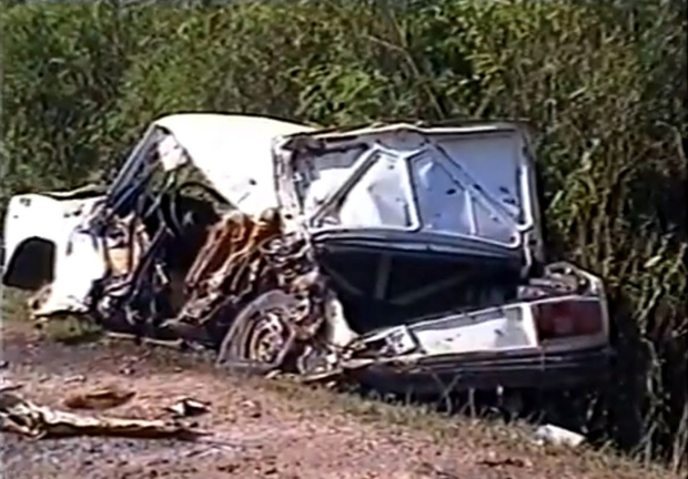 Ostaci automobila koji je u izbjegličkoj koloni 1995. vozio Zoran Danilović