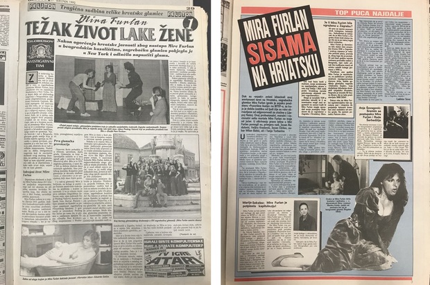 Prvi nastavak Globusovog feljtona iz siječnja 1992. i tjednik Top iz studenoga 1991.