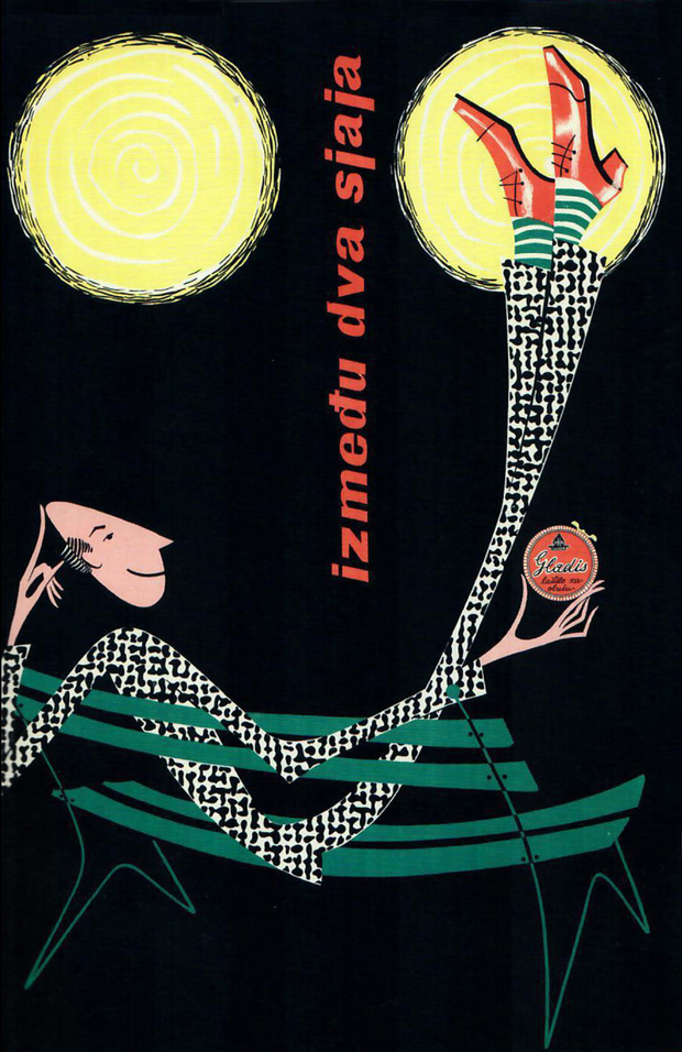 Plakat "Između dva sjaja", 1955.