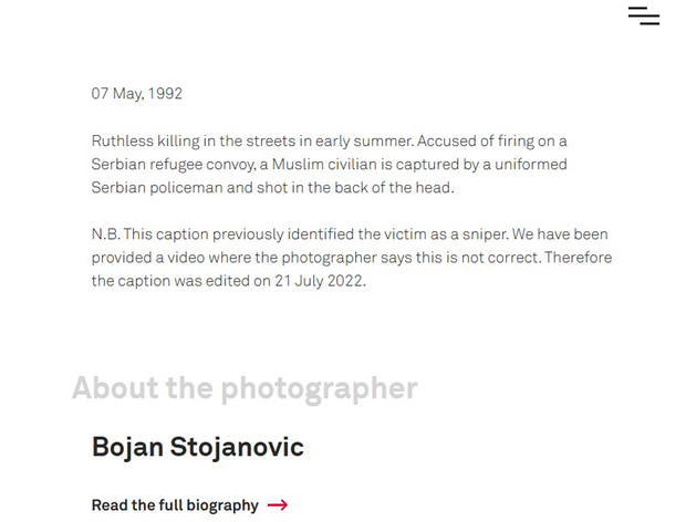 Stranica WPP-a s napomenom da je raniji potpis izmijenjen (Foto: Screenshot)